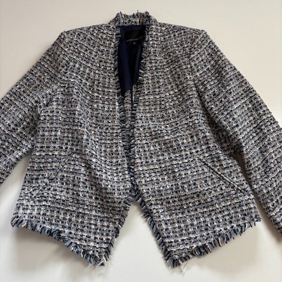 BR Blue and White Tweed Blazer - Picture 5 of 14